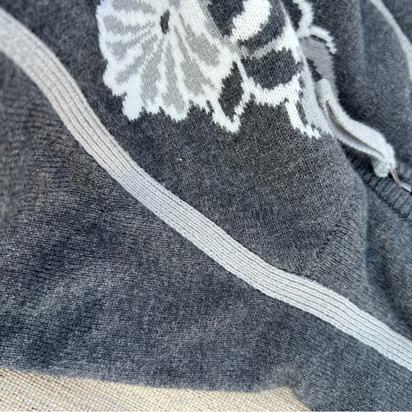 Athleta Nordic Half Zip Pullover  3/4 Zip Sweater Grey Purple Xs - Picture 8 of 10